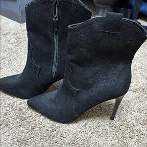 Black Suede Ankle Boots